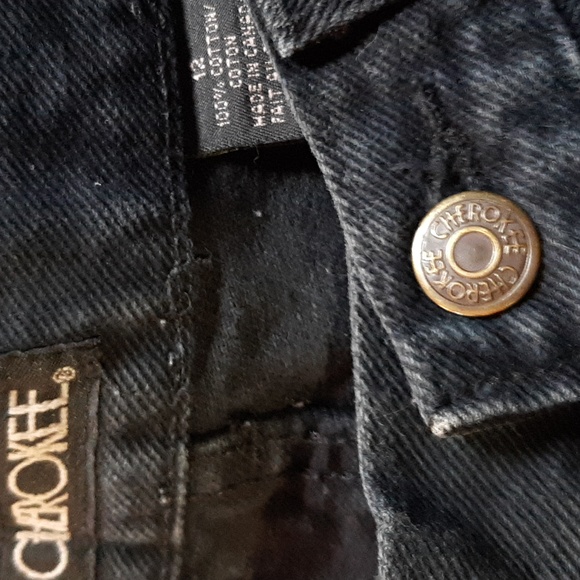 Cherokee jeans, black, size 12 - Picture 3 of 3
